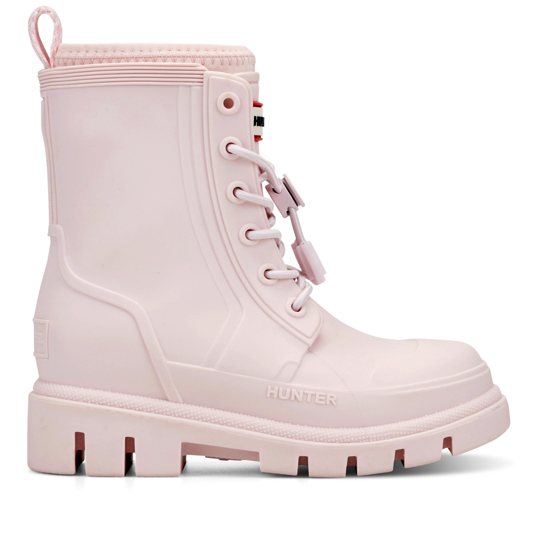 Little Kids Stamp Lace-Up Waterproof Ankle Boots